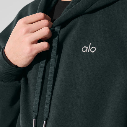 alo Men's Accolade Hoodie - Charcoal Green