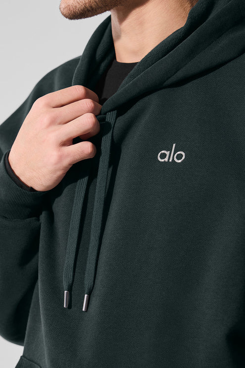 alo Men's Accolade Hoodie - Charcoal Green