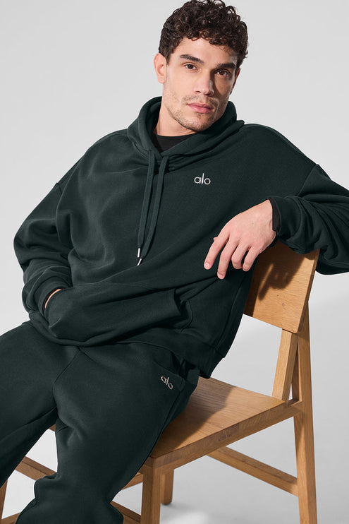 alo Men's Accolade Hoodie - Charcoal Green