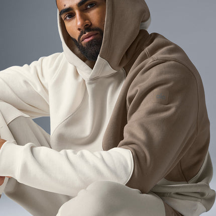 alo Men's Make Waves Hoodie - Ivory/Bone/Gravel