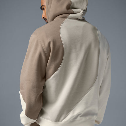 alo Men's Make Waves Hoodie - Ivory/Bone/Gravel