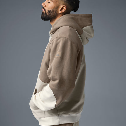 alo Men's Make Waves Hoodie - Ivory/Bone/Gravel