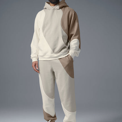 alo Men's Make Waves Hoodie - Ivory/Bone/Gravel