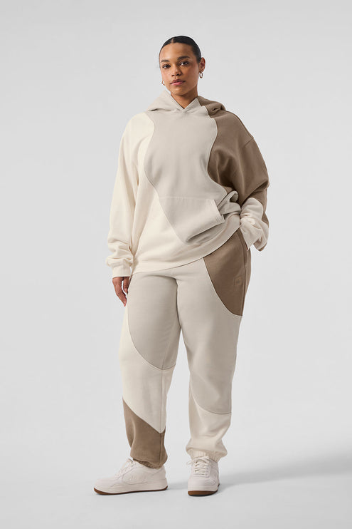 alo Women's Make Waves Hoodie - Ivory/Bone/Gravel