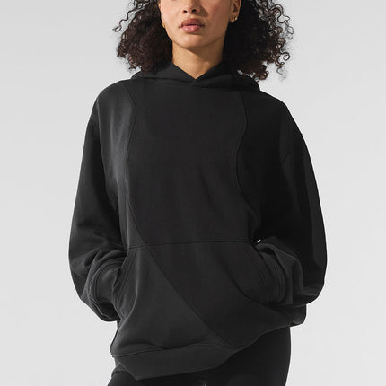 alo Women's Make Waves Hoodie - Vintage Black Tonal