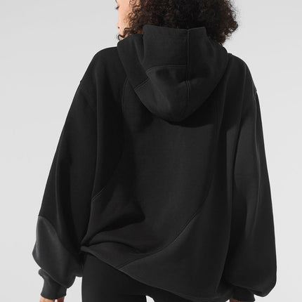 alo Women's Make Waves Hoodie - Vintage Black Tonal
