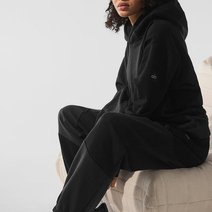 alo Women's Make Waves Hoodie - Vintage Black Tonal