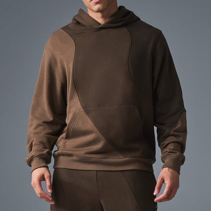 alo Men's Make Waves Hoodie - Espresso Tonal