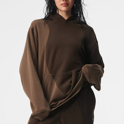 alo Women's Make Waves Hoodie - Espresso Tonal