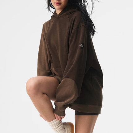 alo Women's Make Waves Hoodie - Espresso Tonal