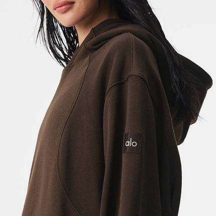 alo Women's Make Waves Hoodie - Espresso Tonal