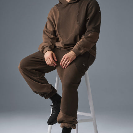 alo Men's Make Waves Hoodie - Espresso Tonal