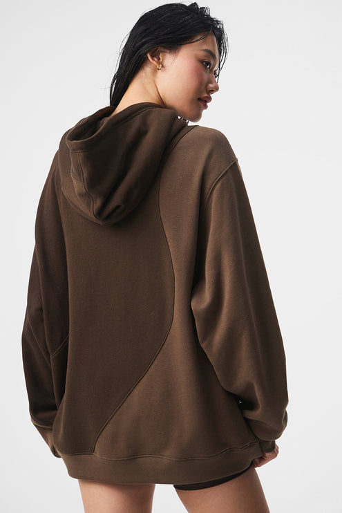 alo Women's Make Waves Hoodie - Espresso Tonal