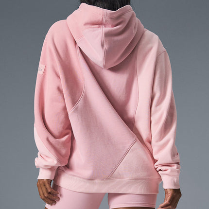 alo Women's Make Waves Hoodie - Sunset Pink Tonal