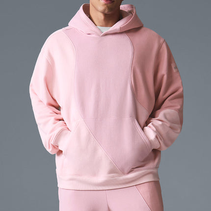 alo Men's Make Waves Hoodie - Sunset Pink Tonal