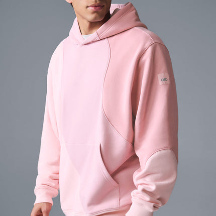 alo Men's Make Waves Hoodie - Sunset Pink Tonal