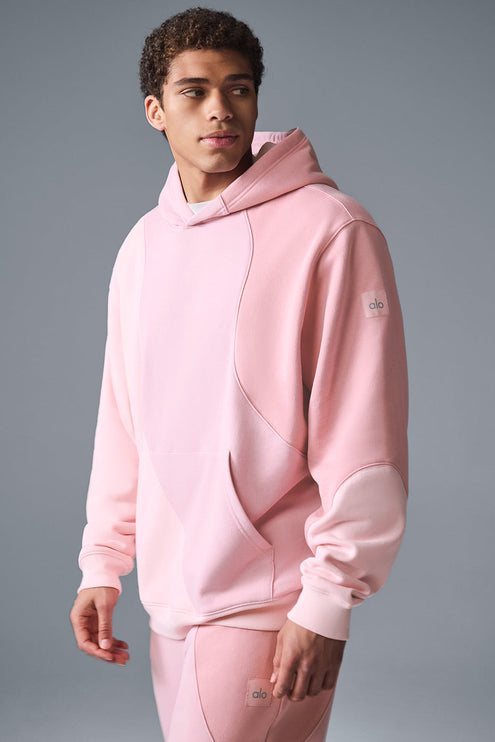 alo Men's Make Waves Hoodie - Sunset Pink Tonal