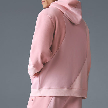 alo Men's Make Waves Hoodie - Sunset Pink Tonal