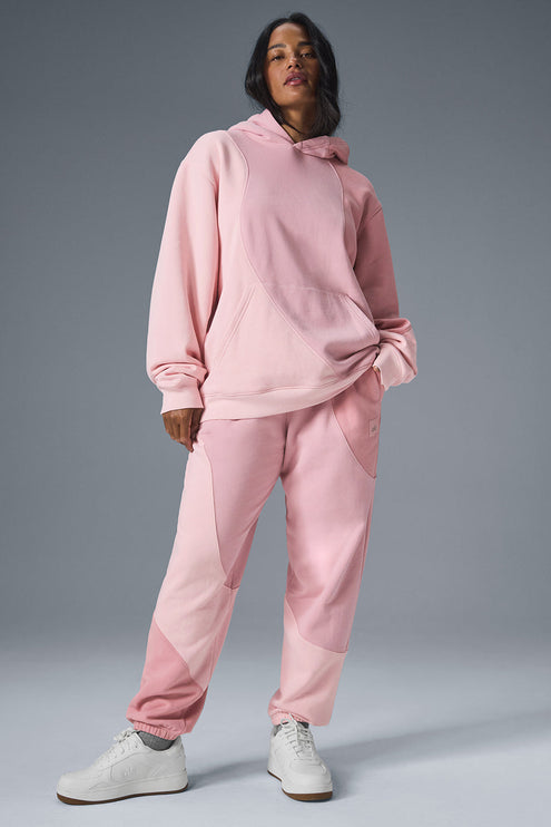 alo Women's Make Waves Hoodie - Sunset Pink Tonal