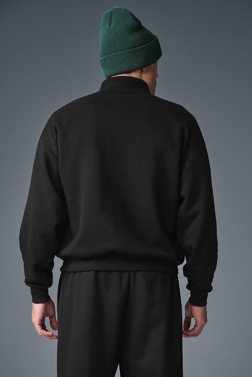 alo Men's Accolade 1/4 Zip Pullover - Black