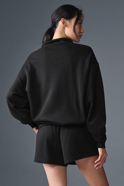 alo Women's Accolade 1/4 Zip Pullover - Black
