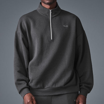 alo Men's Accolade 1/4 Zip Pullover - Anthracite