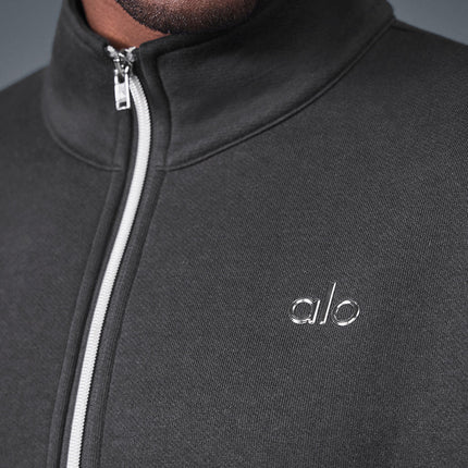 alo Men's Accolade 1/4 Zip Pullover - Anthracite