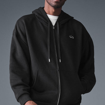 alo Men's Accolade Full Zip Hoodie - Black