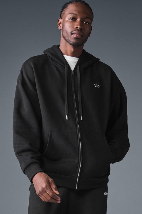 alo Men's Accolade Full Zip Hoodie - Black