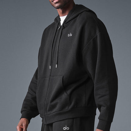 alo Men's Accolade Full Zip Hoodie - Black