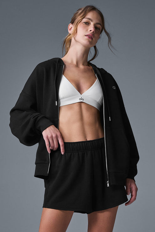 alo Women's Accolade Full Zip Hoodie - Black