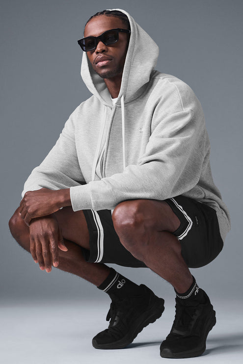alo Men's Accolade Full Zip Hoodie - Athletic Heather Grey