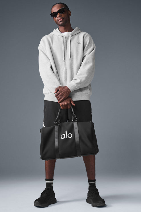 alo Men's Accolade Full Zip Hoodie - Athletic Heather Grey