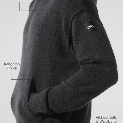 alo Men's New Class Cashmere Hoodie - Black