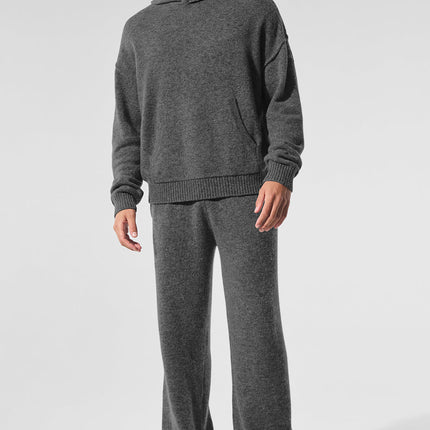 alo Men's New Class Cashmere Hoodie - Platinum Grey