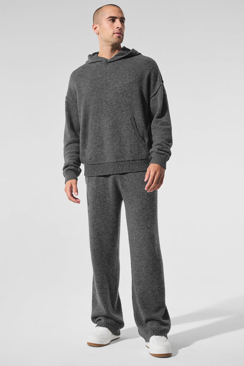 alo Men's New Class Cashmere Hoodie - Platinum Grey