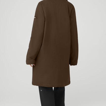 alo Women's Signature Overcoat - Espresso
