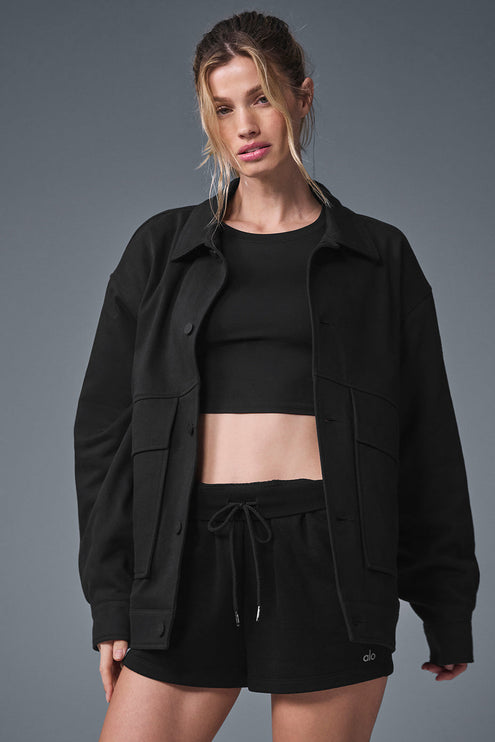 alo Women's Unisex One Up Jacket - Black