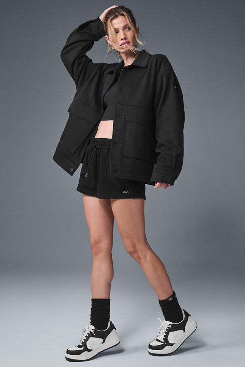 alo Women's Unisex One Up Jacket - Black