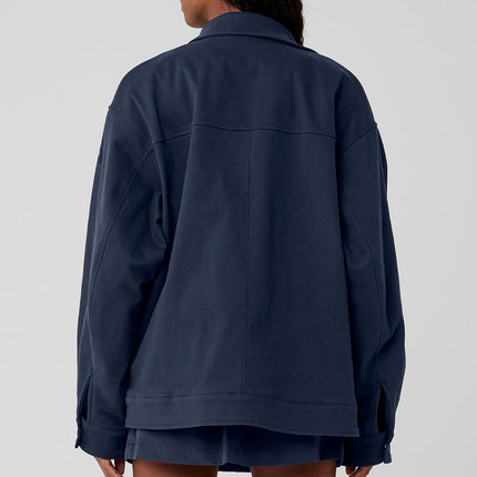 alo Women's Unisex One Up Jacket - Navy