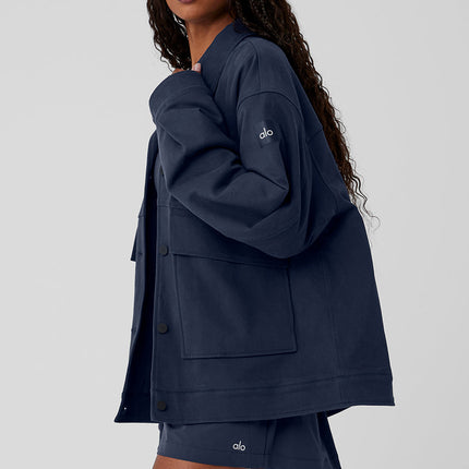 alo Women's Unisex One Up Jacket - Navy