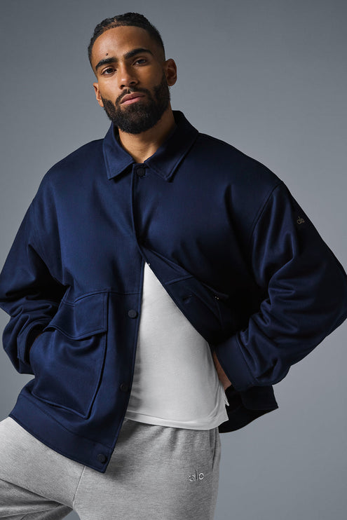 alo Men's Unisex One Up Jacket - Navy