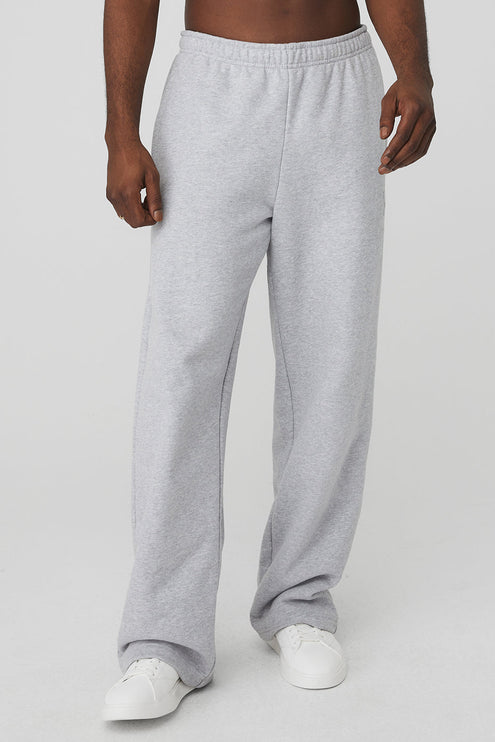 alo Men's Renown Heavy Weight Sweatpant - Athletic Heather Grey