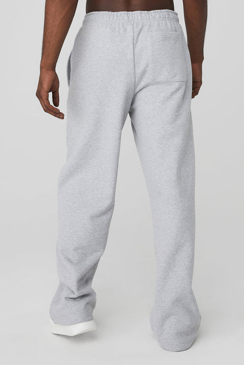 alo Men's Renown Heavy Weight Sweatpant - Athletic Heather Grey