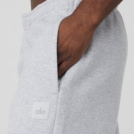 alo Men's Renown Heavy Weight Sweatpant - Athletic Heather Grey