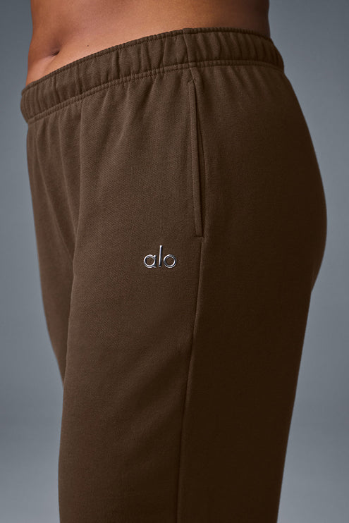 alo Women's Accolade Straight Leg Sweatpant - Espresso