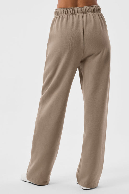 alo Women's Accolade Straight Leg Sweatpant - Gravel