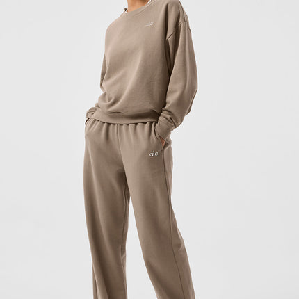 alo Women's Accolade Straight Leg Sweatpant - Gravel