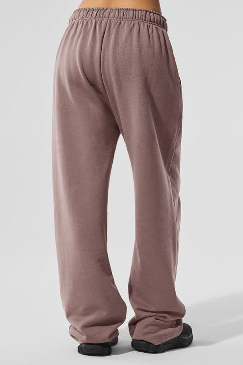 alo Women's Accolade Straight Leg Sweatpant - Mushroom