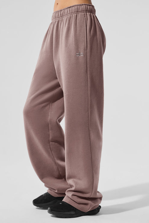 alo Women's Accolade Straight Leg Sweatpant - Mushroom